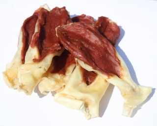 Uši králičí plněné kachnou 250g Salač