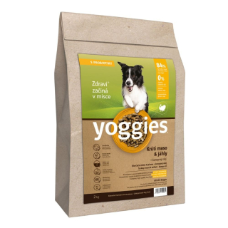 Yoggies s krůtím masem a jáhly, granule lisované za studena s probiotiky 2kg