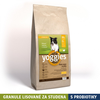 AKCE Yoggies s krůtím masem a jáhly, granule lisované za studena s probiotiky 20kg
