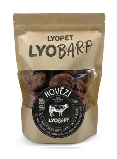 Hovězí BARF pro psy – mrazem sušený kompletní BARF 32ks Lyopet