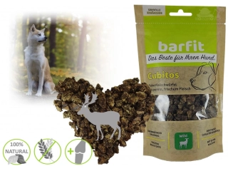 BARFIT sušené kostky masa 100% clear - zveřina 200g