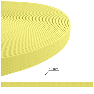Hexa voděodolný popruh - pastelově žlutý 10mm - 1m